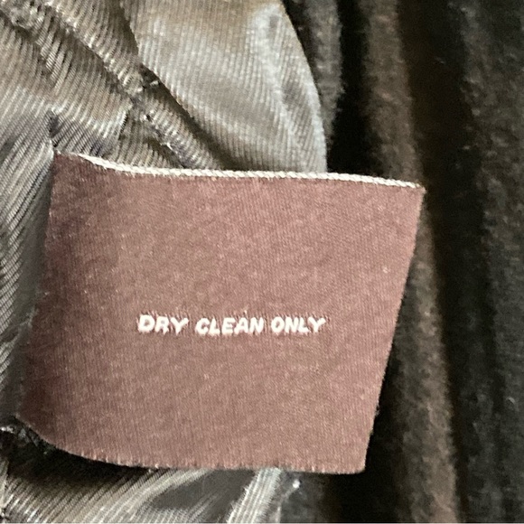 Michael Kors Alhambra Wool Hipster Jacket P Coat Plaid Tartan Black Green large - Picture 7 of 11